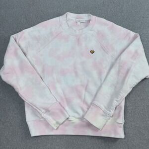 Spiritual Gangster Tie Dye Happiness Crewneck Sweatshirt‎ Pastel Top Size Medium